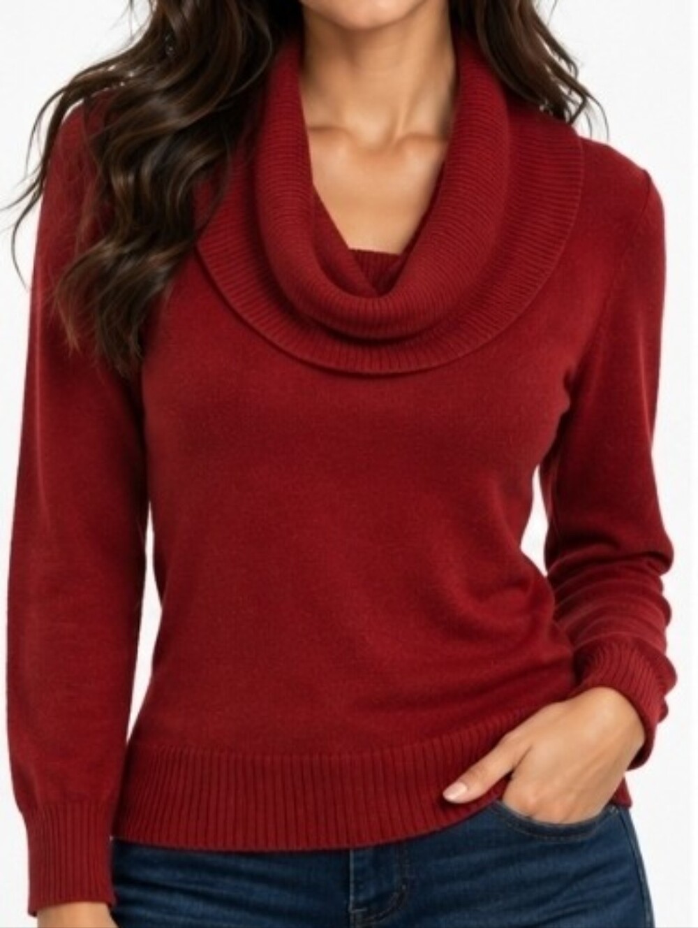 Carol Rose Red Sweater Size S
